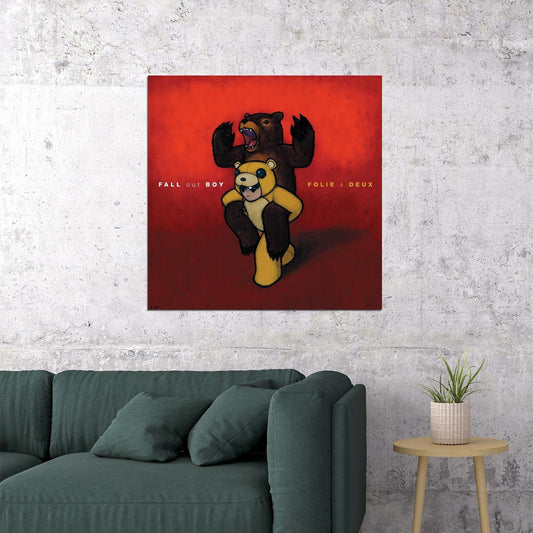 Fall Out Boy Folie à Deux Album Cover Art Rock Music Poster Band Print - xonomax