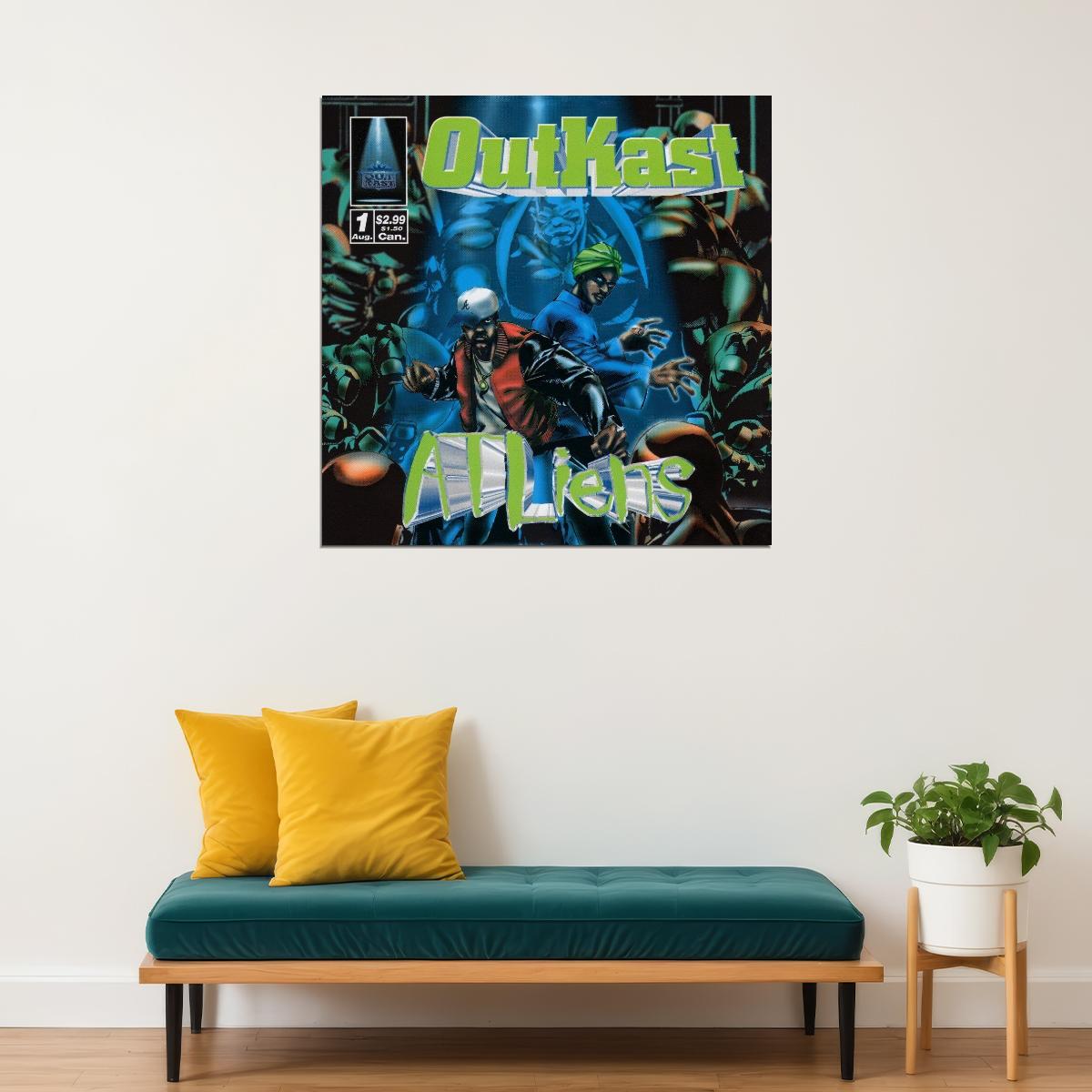 Outkast Atliens Album Cover Art Hip-hop Music Poster Wall Print