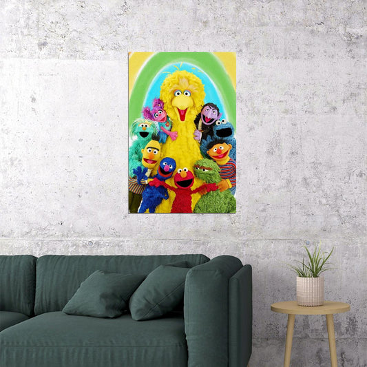 Sesame Street Poster Classic Tv Cartoon Fun Wall Art Kids Print - xonomax