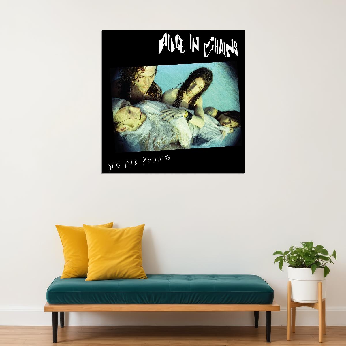 Alice In Chains We Die Young Album Cover Art Grunge Music Poster Band Music Print - xonomax