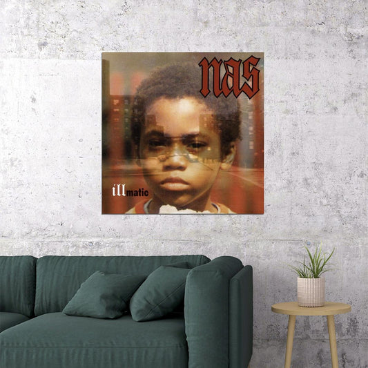 Nas Illmatic Album Cover Art Music Poster Rap Hip-hop Artist Wall Print - xonomax
