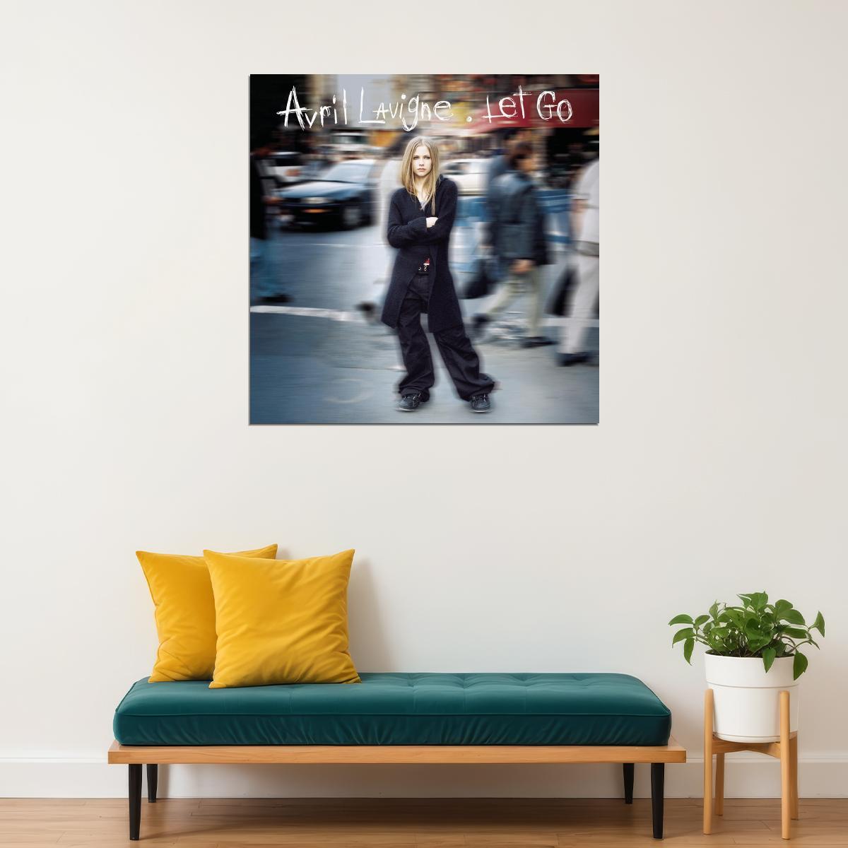 Avril Lavigne Let Go Album Cover Art 00s Pop Rock Music Poster Singer Music Print - xonomax