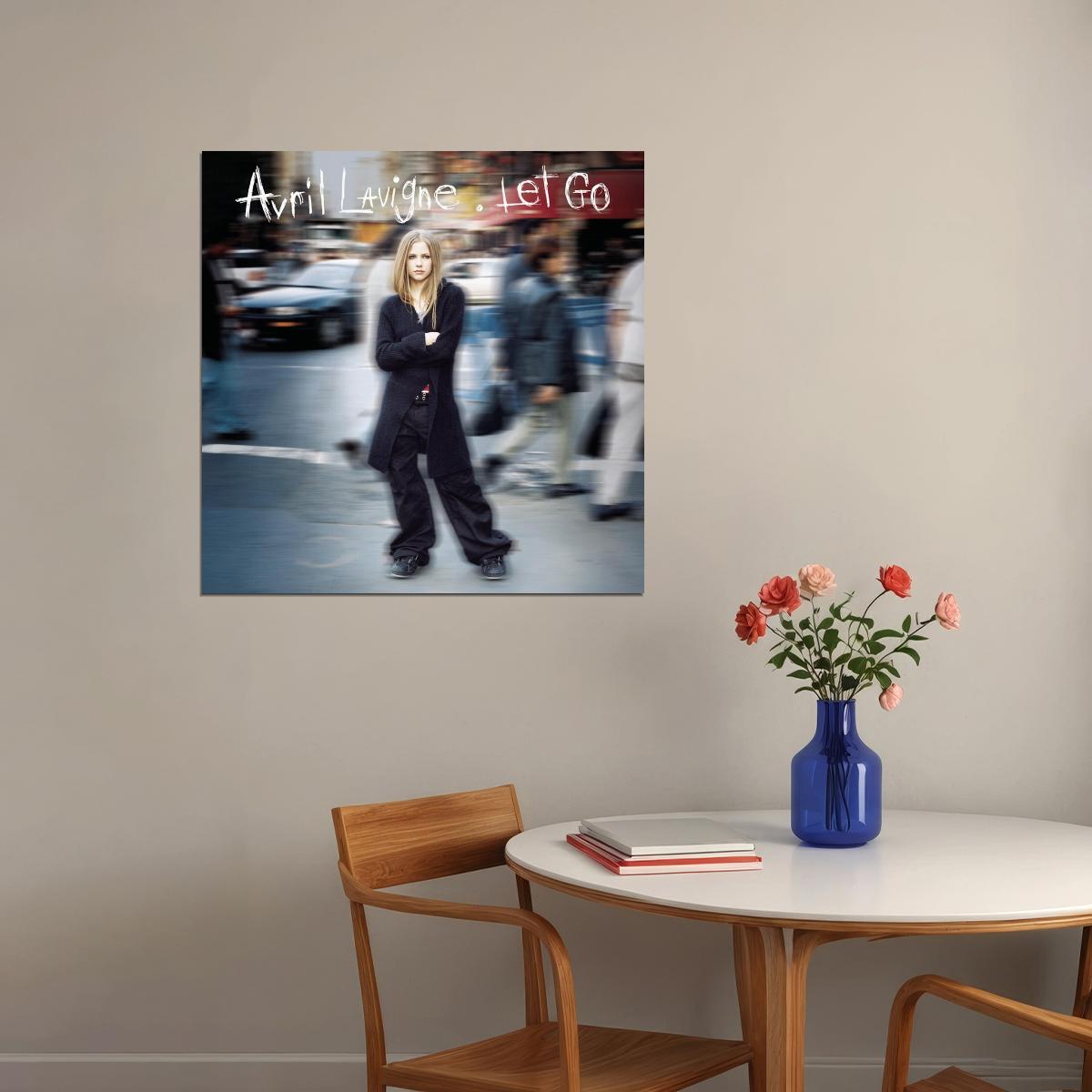 Avril Lavigne Let Go Album Cover Art 00s Pop Rock Music Poster Singer Music Print - xonomax