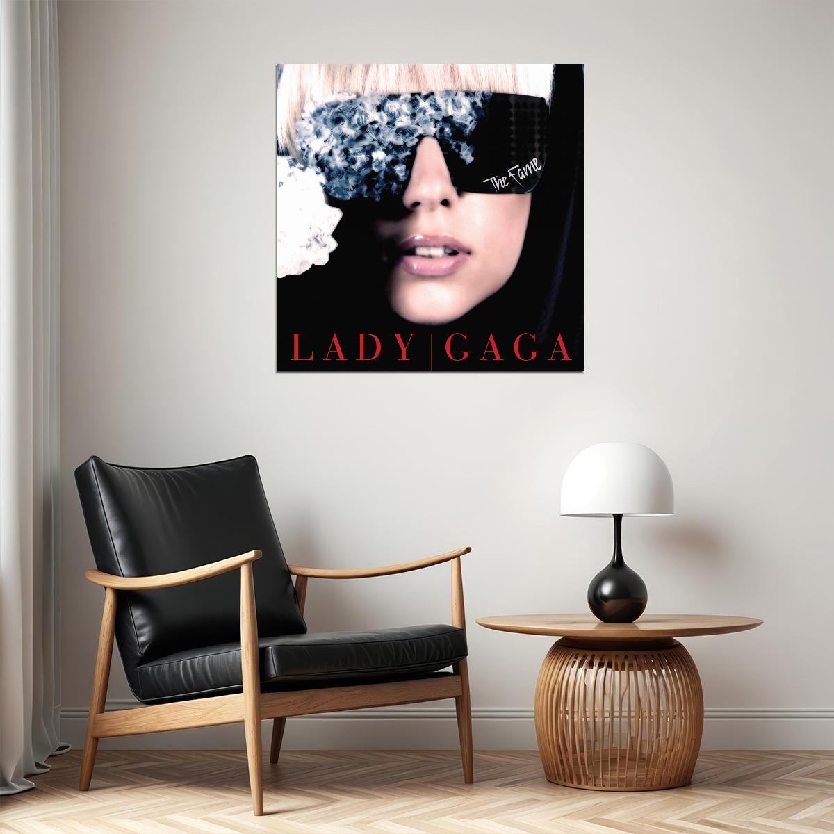 Lady Gaga The Fame Album Cover Art Music Poster Pop Singer Wall Print - xonomax