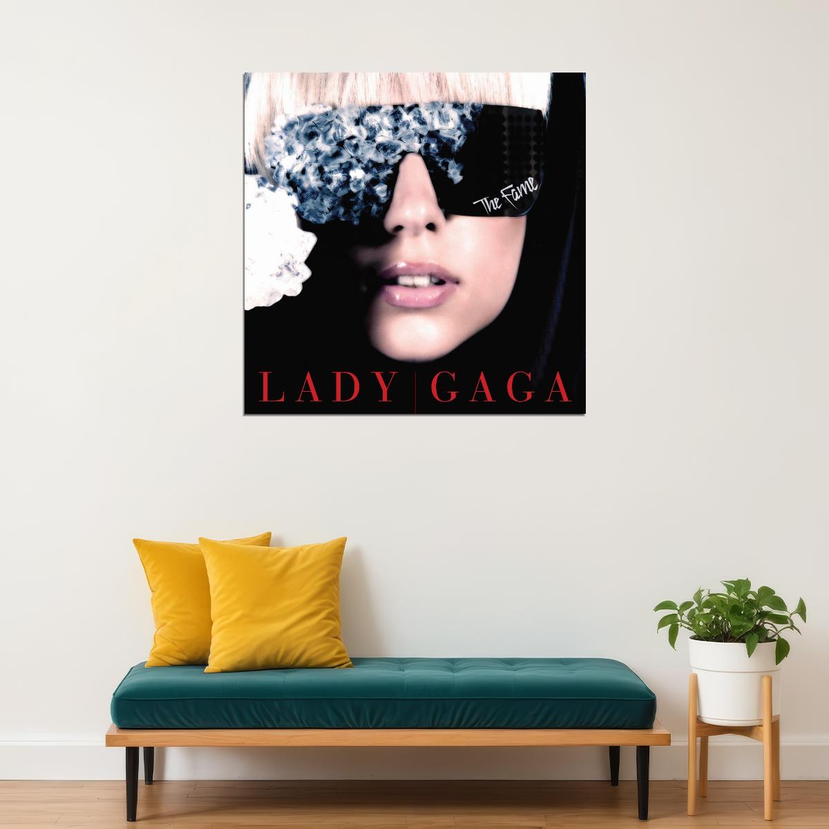 Lady Gaga The Fame Album Cover Art Music Poster Pop Singer Wall Print - xonomax