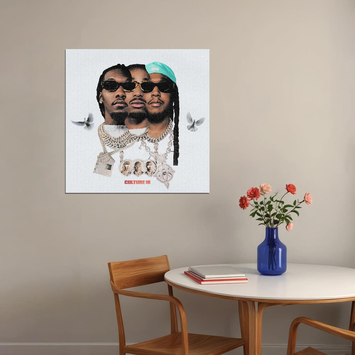 Migos Culture Album Cover Art Music Poster Hip-hop Wall Print - xonomax