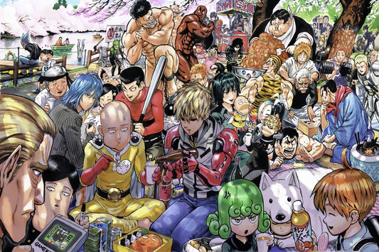 One Punch Man Anime Poster Japanese Manga Art Wall Print - xonomax