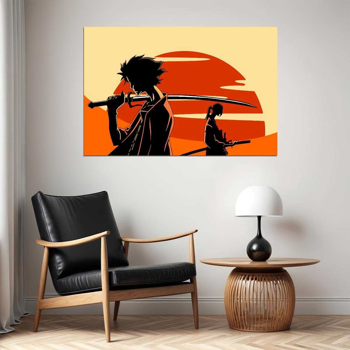 Samurai Champloo Anime Poster Japanese Manga Art Tv Series Wall Art - xonomax
