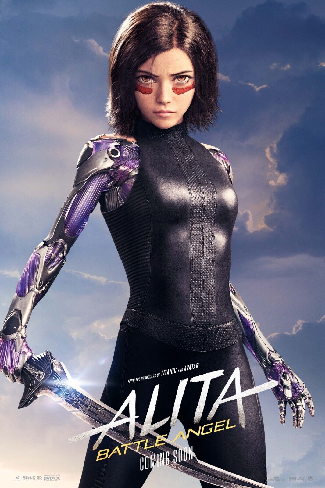 Alita: Battle Angel Movie Poster Sci-fi Film Wall Art Manga Adaptation Print - xonomax