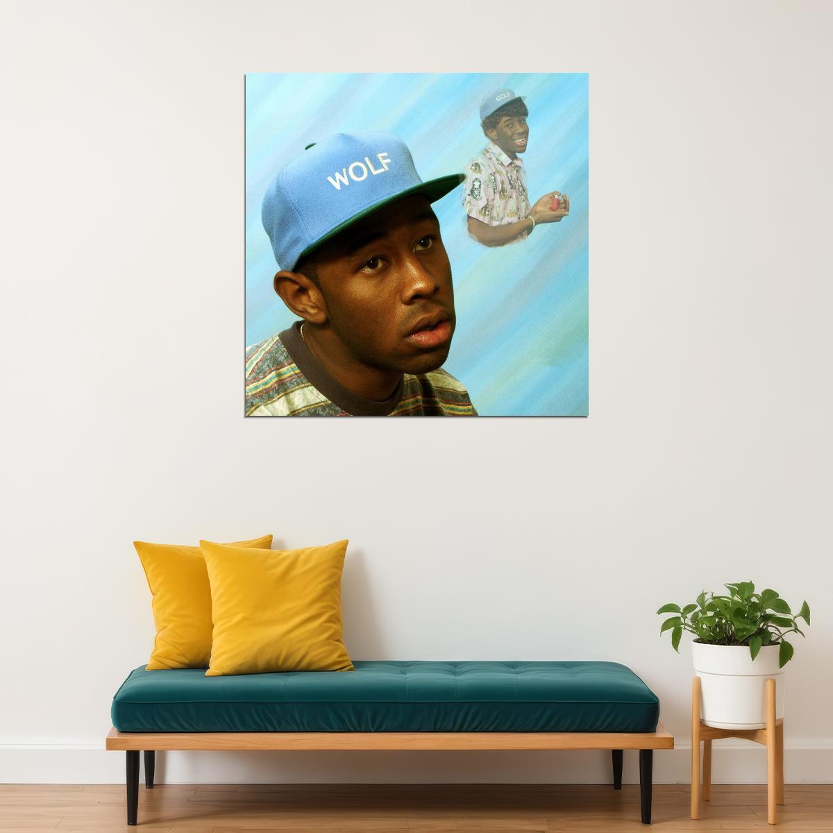 Tyler The Creator Wolf Album Cover Art Rap Music Poster Iconic Hip Hop Artist Print - xonomax