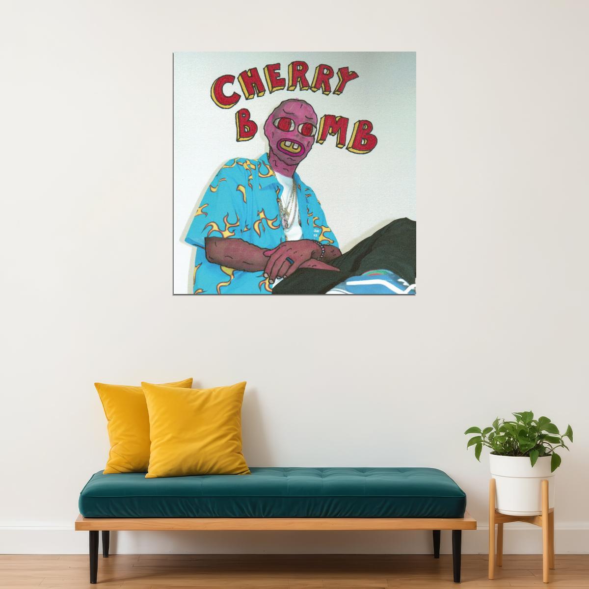 Tyler The Creator Cherry Bomb Album Cover Art Rap Music Poster Iconic Hip Hop Artist Prin - xonomax