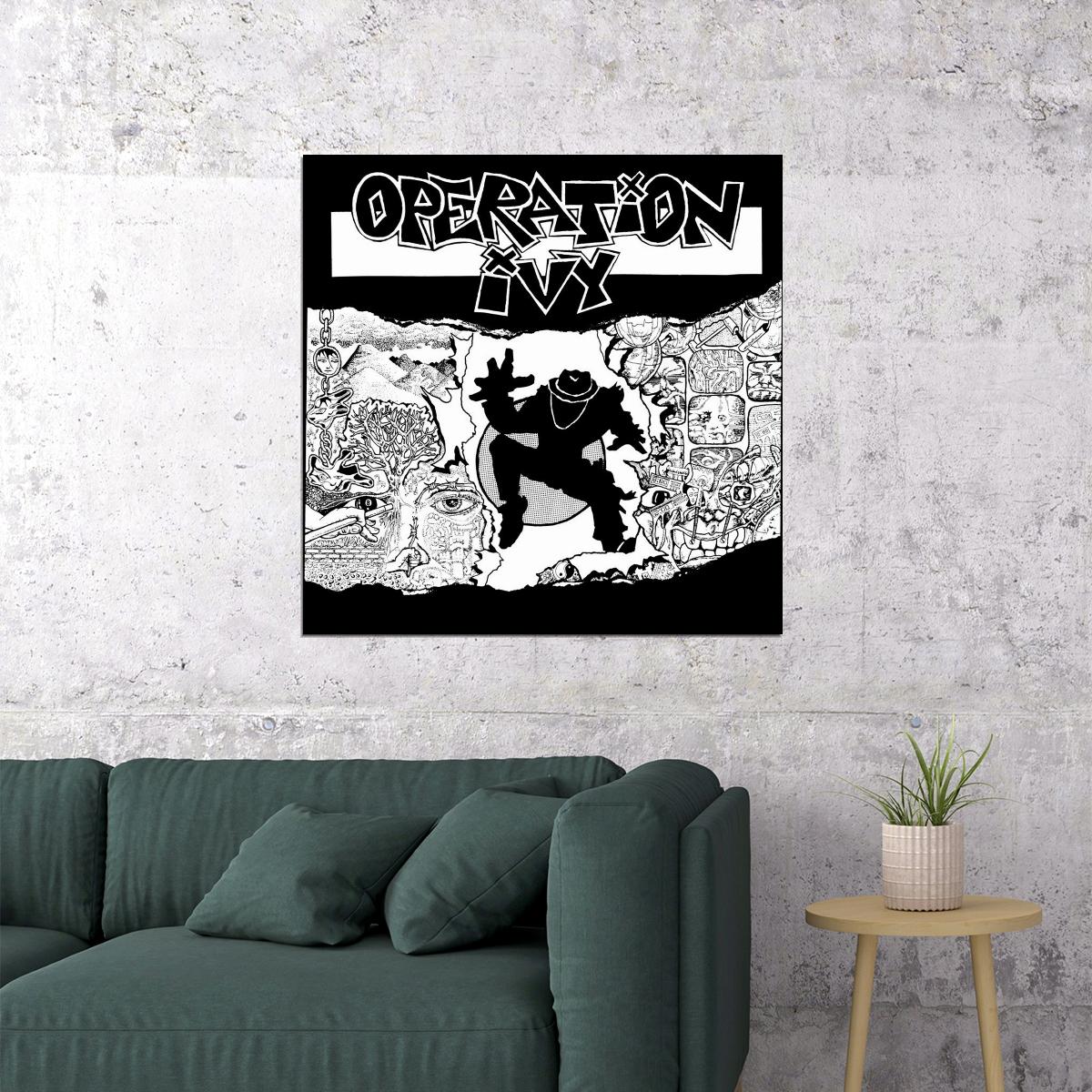 Operation Ivy Energy Album Cover Art Punk Music Poster Wall Print - xonomax