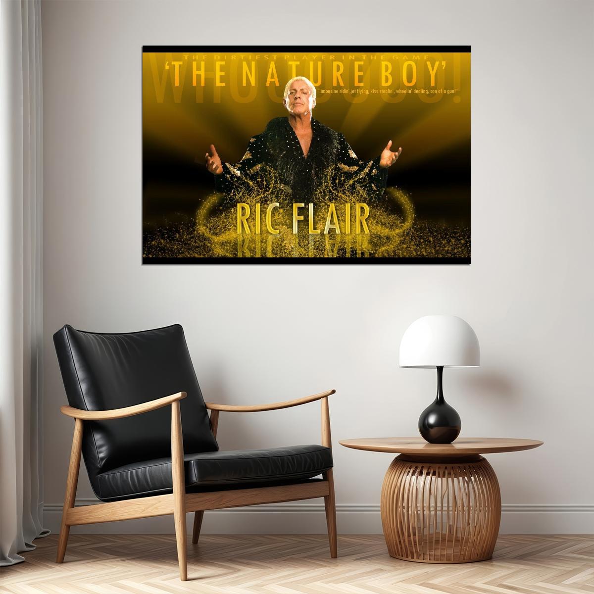 Ric Flair Wwe Poster Famous Wrestler Motivational Sports Print - xonomax