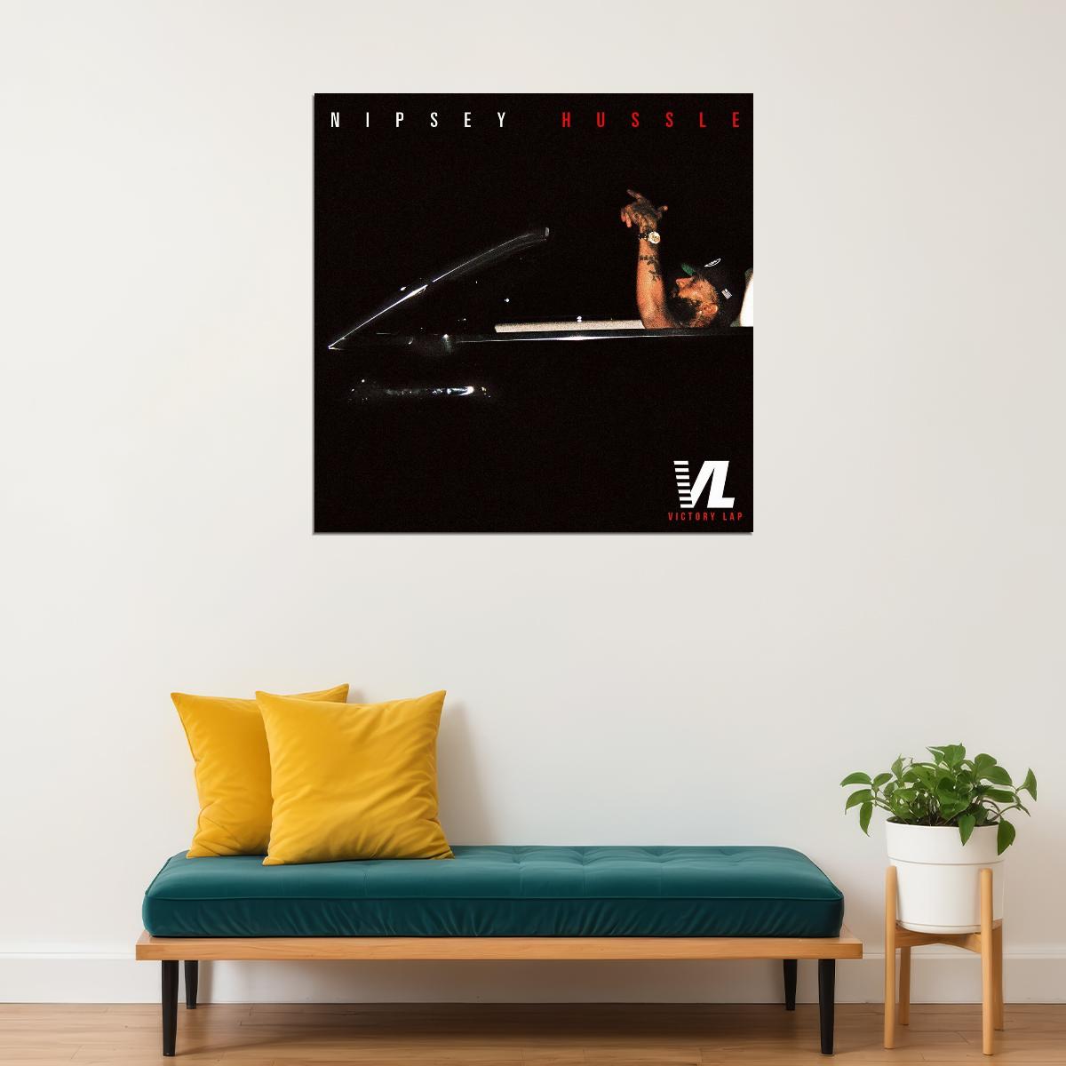 Nipsey Hussle Victory Lap Album Cover Art Rap Hip-hop Music Poster Wall Print - xonomax