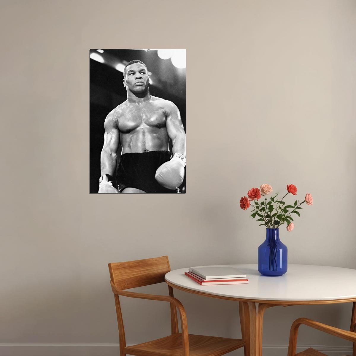 Mike Tyson Boxing Poster Motivational Sports Print Wall Art