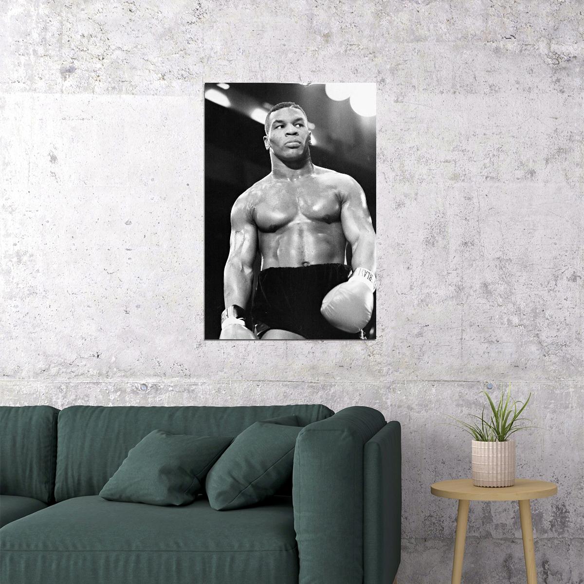 Mike Tyson Boxing Poster Motivational Sports Print Wall Art