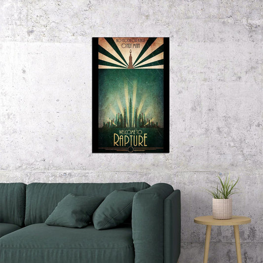 Bioshock Video Game Poster Action Rpg Wall Art Sci-fi Gaming Print - xonomax