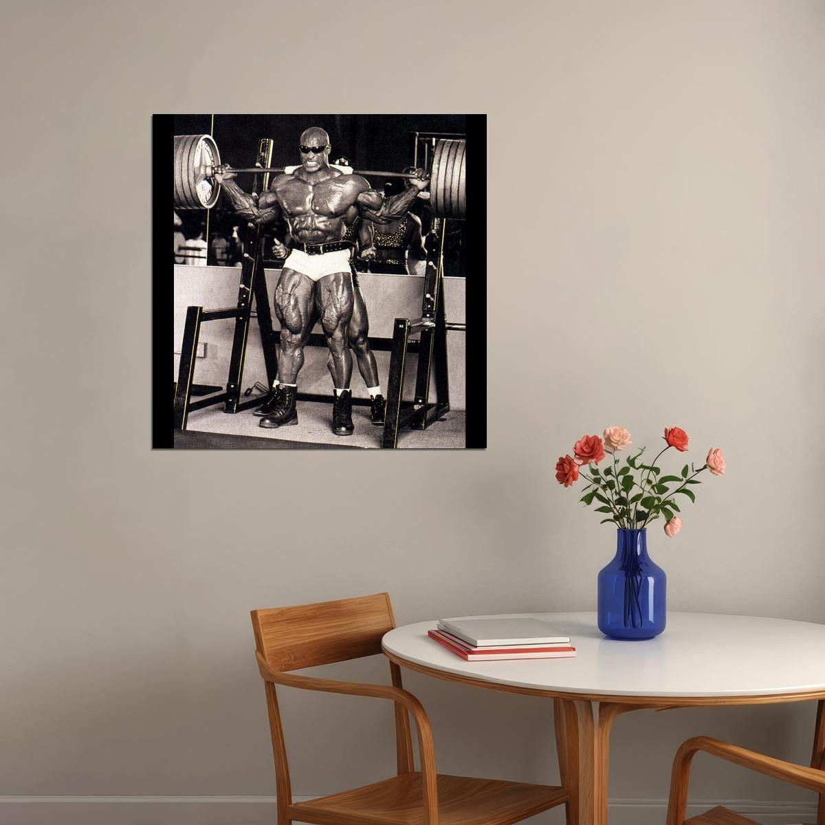 Ronnie Coleman Bodybuilding Poster Legendary Athlete Motivational Sports Print