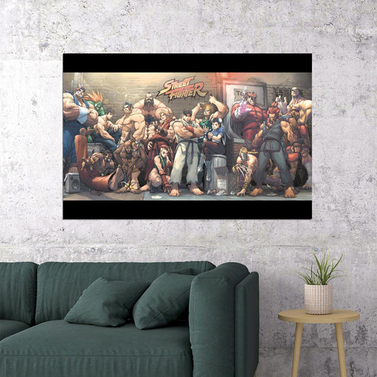 Street Fighter Fighting Video Game Poster Gamer Wall Art - xonomax