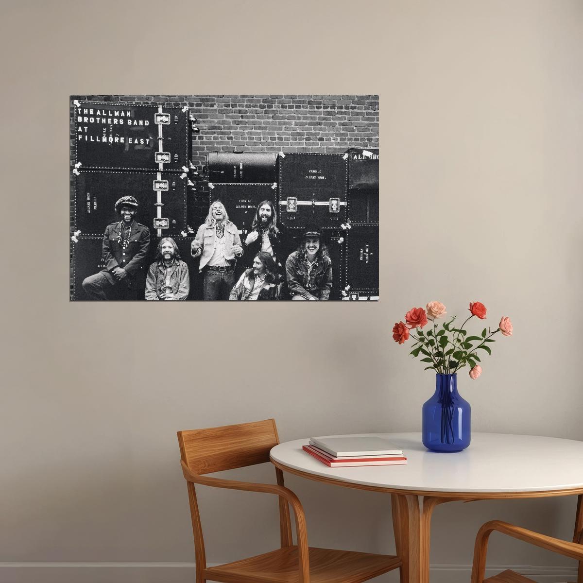 The Allman The Allman Brothers Band Rock Music Poster Iconic Group Wall Artband - xonomax