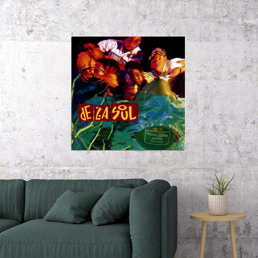 De La Soul Album Cover Art Hip-hop Music Poster Rap Group Music Print - xonomax