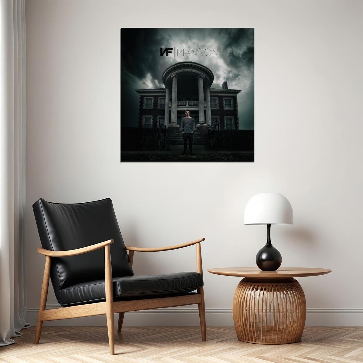 Nf Mansion Album Cover Art Rap Hip-hop Music Poster Wall Print - xonomax
