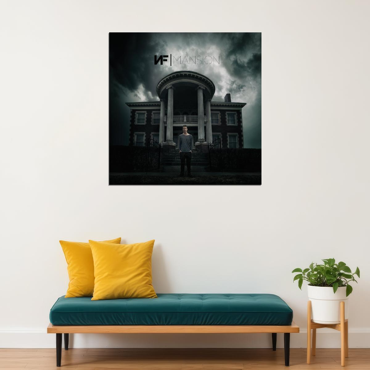 Nf Mansion Album Cover Art Rap Hip-hop Music Poster Wall Print - xonomax
