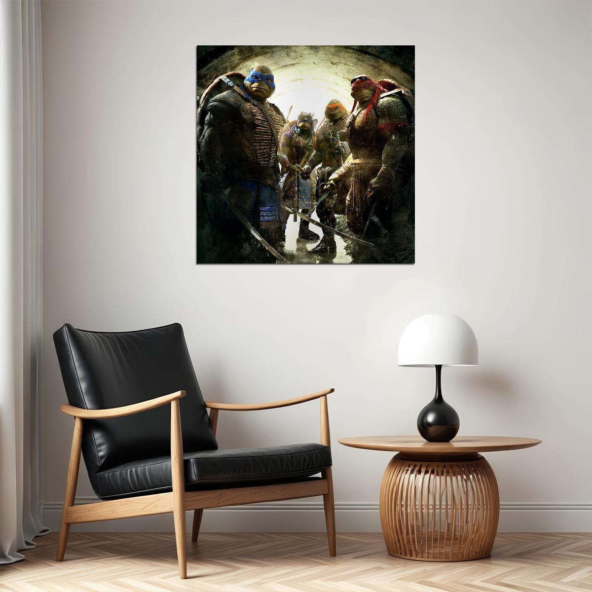 Teenage Mutant Ninja Turtles Tv Show Movie Poster Iconic Animated Heroes Wall Art - xonomax