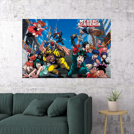 My Hero Academia Anime Poster Japanese Manga Art Wall Print - xonomax