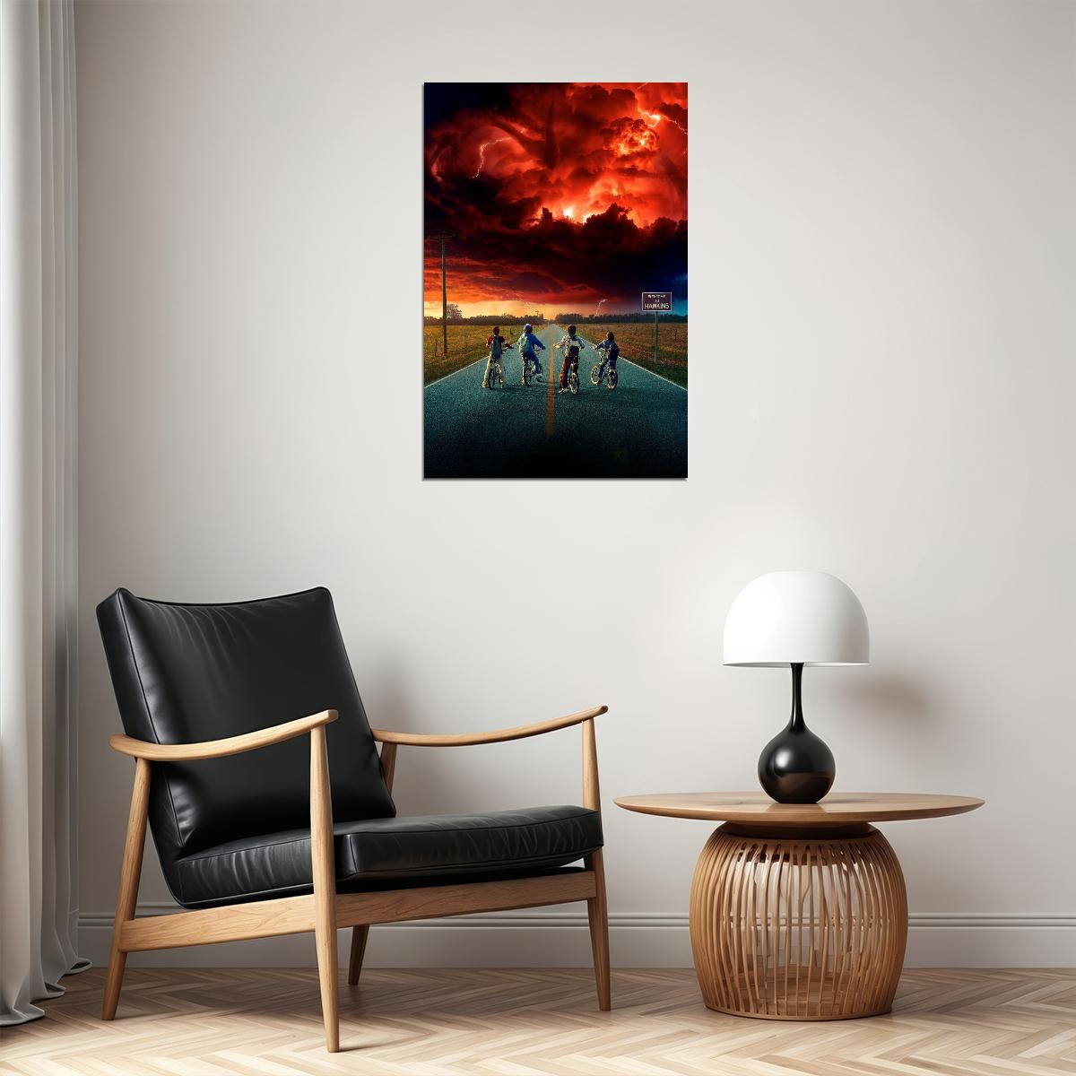 Stranger Things Tv Show Movie Poster Retro Sci-fi Print - xonomax