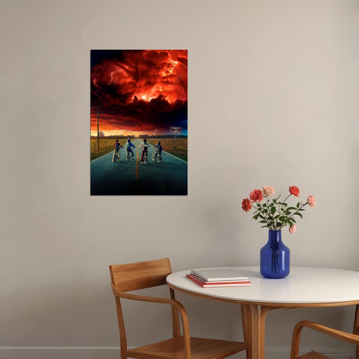 Stranger Things Tv Show Movie Poster Retro Sci-fi Print - xonomax
