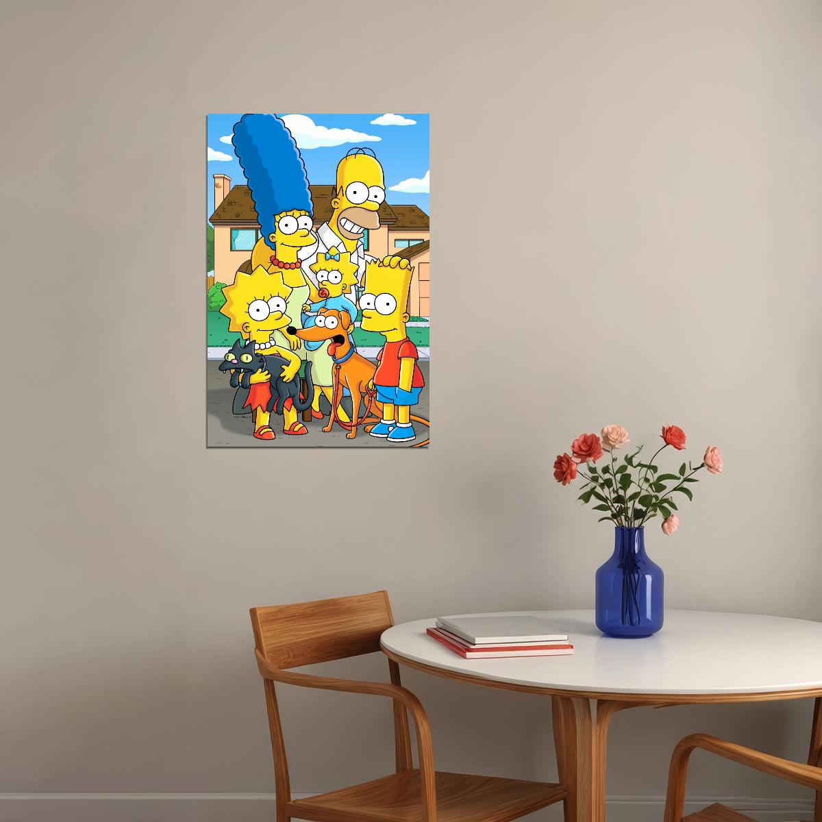 The Simpsons Tv Show Poster Iconic Animated Series Art Print - xonomax