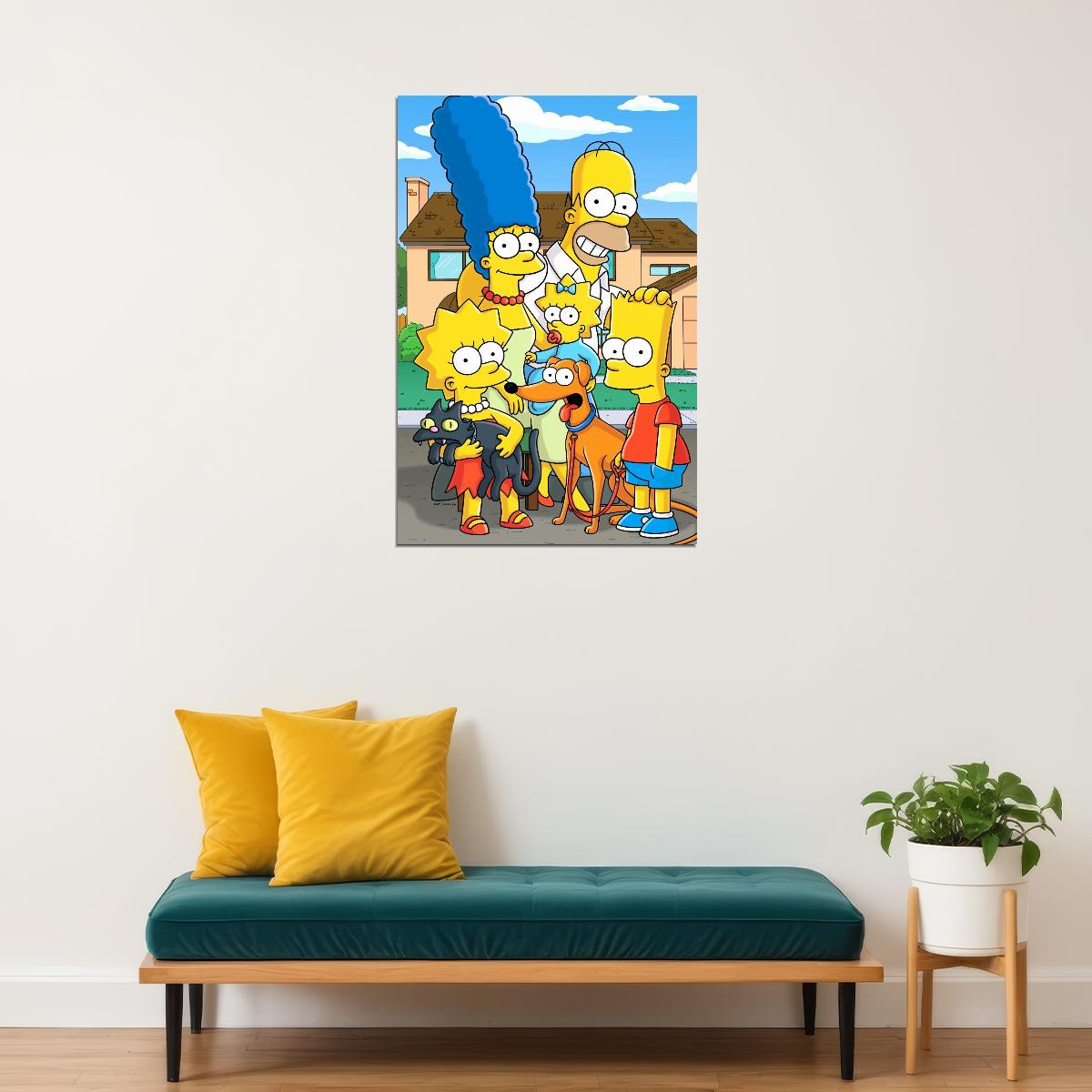 The Simpsons Tv Show Poster Iconic Animated Series Art Print - xonomax