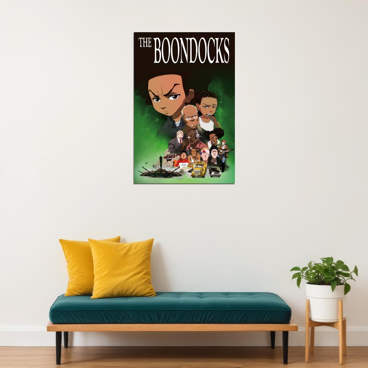 The Boondocks Tv Show Movie Poster Iconic Animated Comedy Art Print - xonomax
