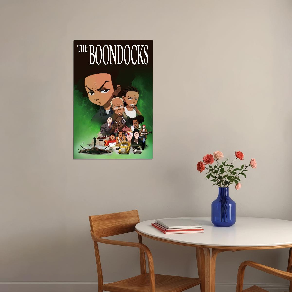 The Boondocks Tv Show Movie Poster Iconic Animated Comedy Art Print - xonomax