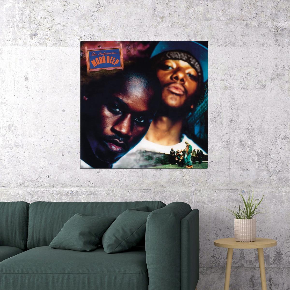 Mobb Deep The Infamous Album Cover Art Music Poster Hip-hop Rap Wall Print - xonomax