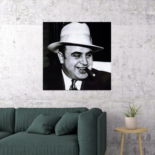 Al Capone Poster Historical Figure Wall Art American Gangster Print - xonomax