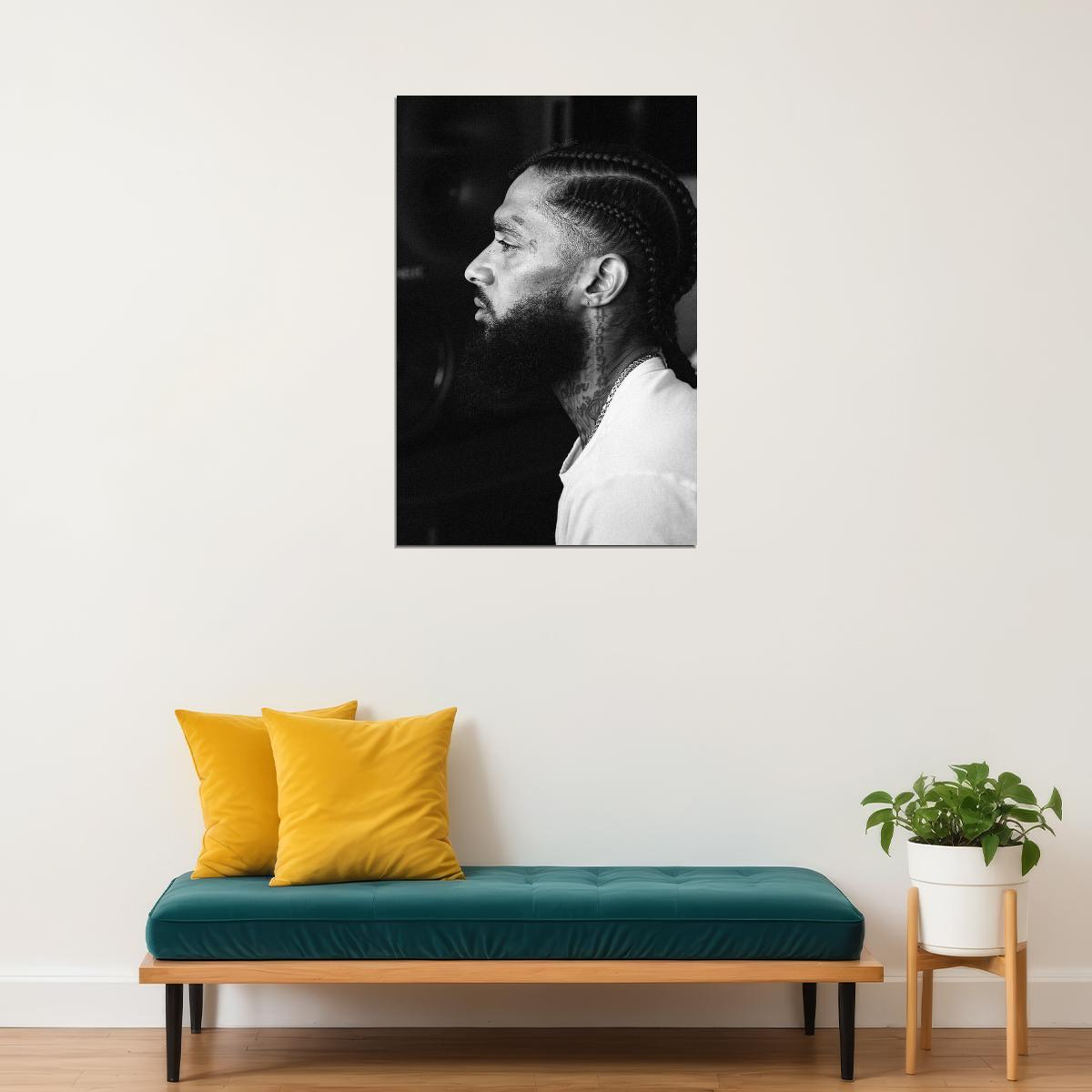 Nipsey Hussle Album Cover Art Rap Hip-hop Music Poster Wall Print - xonomax