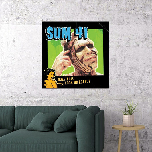 Sum 41 Does This Look Infected? Album Cover Art Music Poster Iconic Punk Rock Band Print - xonomax