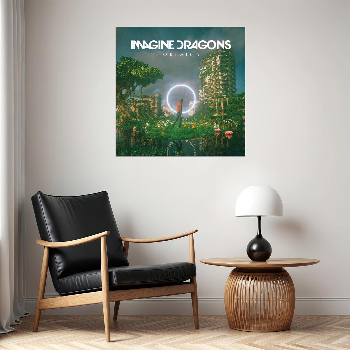 Imagine Dragons Origins Album Cover Art Rock Music Poster Band Music Print - xonomax