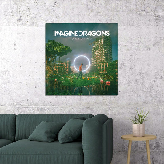 Imagine Dragons Origins Album Cover Art Rock Music Poster Band Music Print - xonomax