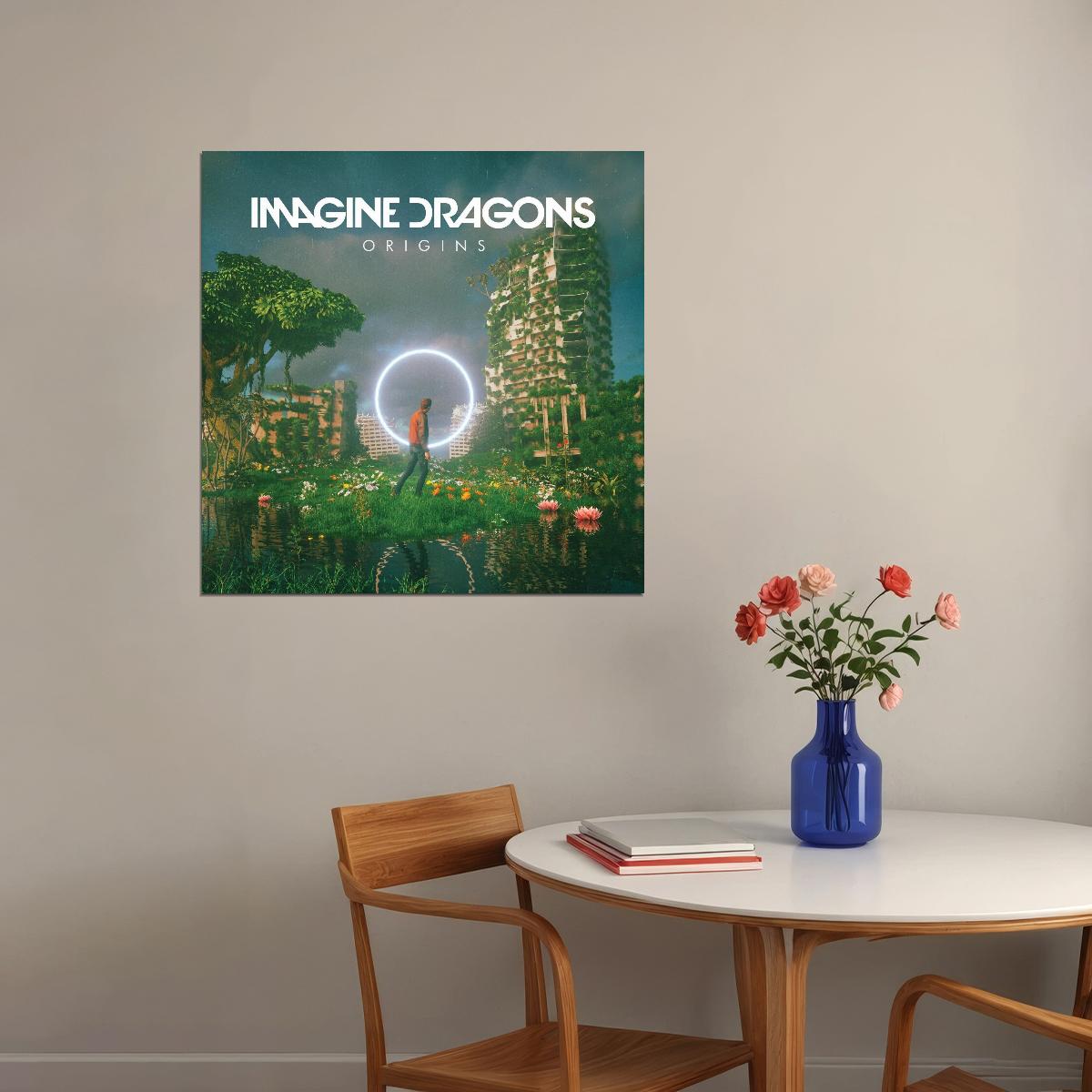 Imagine Dragons Origins Album Cover Art Rock Music Poster Band Music Print - xonomax