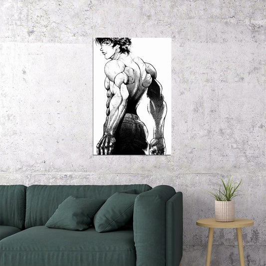 Baki The Grappler Anime Poster Japanese Animation Wall Art Martial Arts Manga Print - xonomax