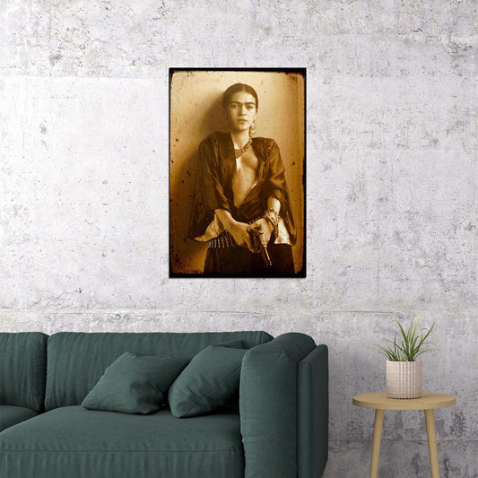 Frida Kahlo Art Poster Iconic Painter Wall Art Inspirational Artist Print - xonomax