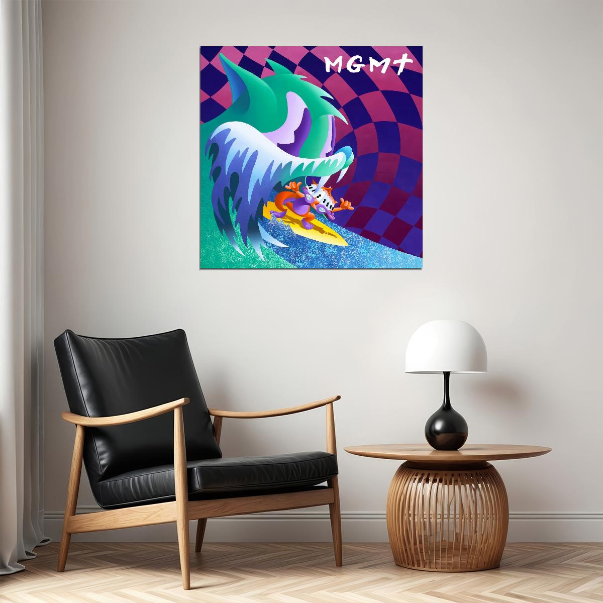 Mgmt Congratulations Album Cover Art Music Poster Indie Rock Wall Print - xonomax