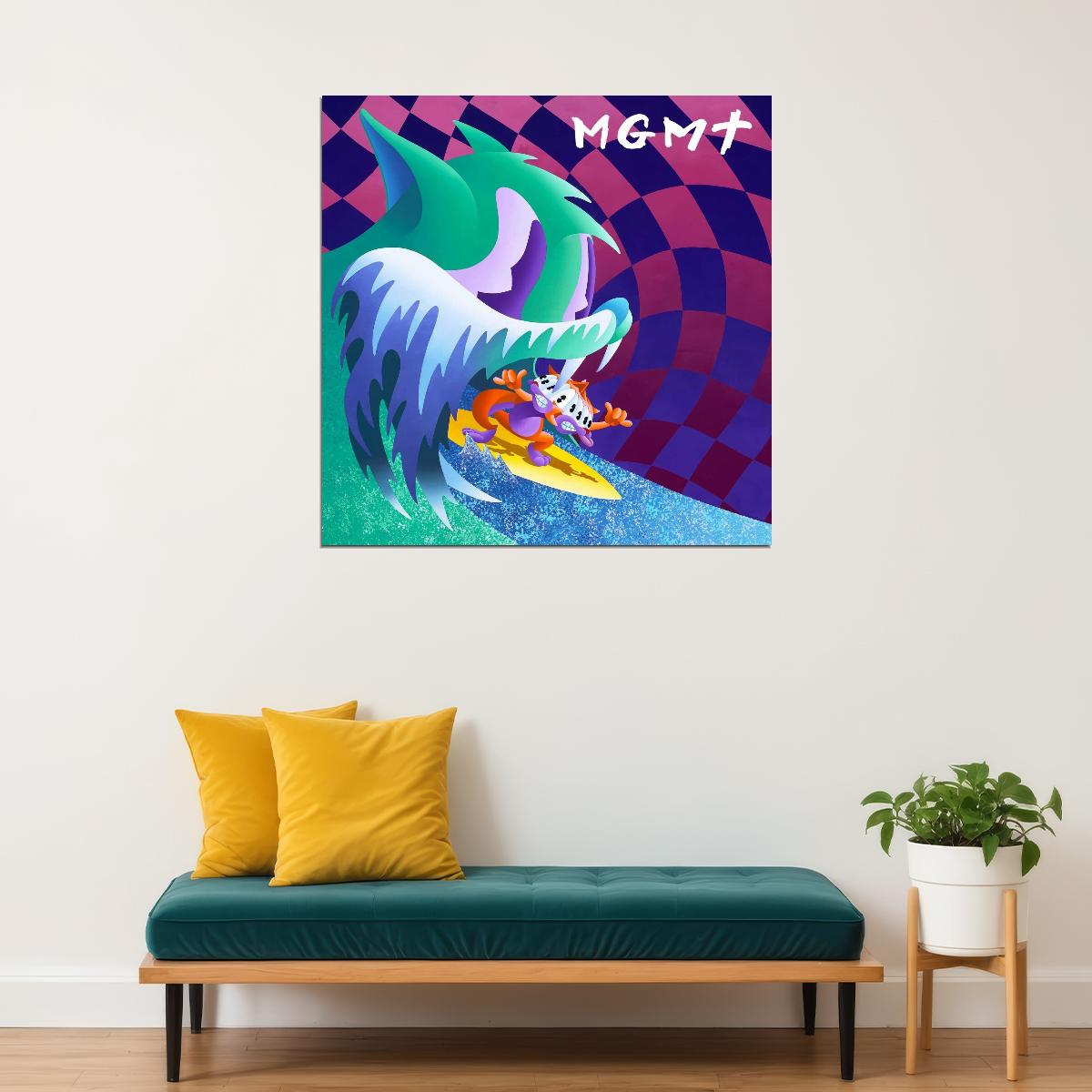 Mgmt Congratulations Album Cover Art Music Poster Indie Rock Wall Print - xonomax