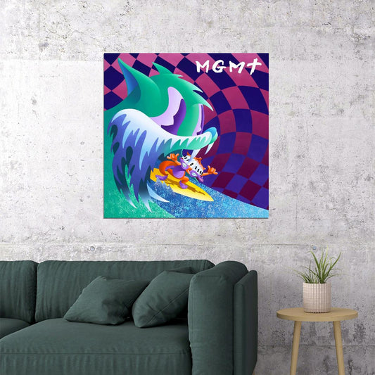 Mgmt Congratulations Album Cover Art Music Poster Indie Rock Wall Print - xonomax