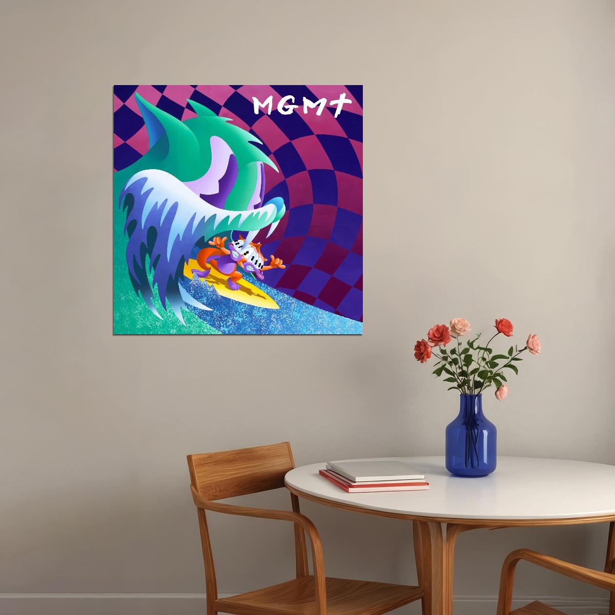 Mgmt Congratulations Album Cover Art Music Poster Indie Rock Wall Print - xonomax