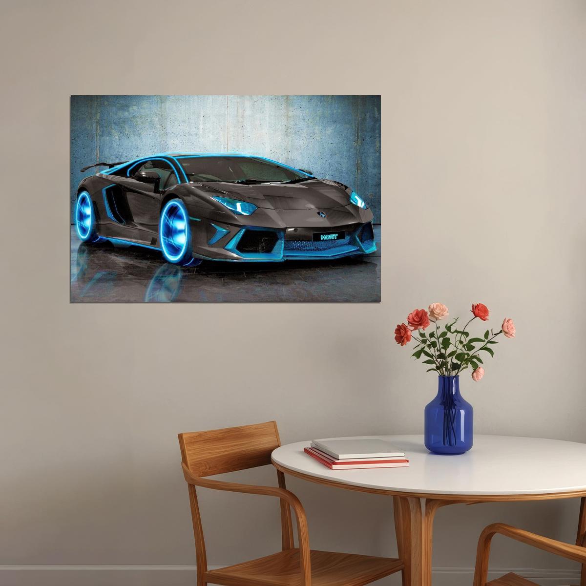 Lamborghini Car Poster Sports Supercar Wall Art - xonomax