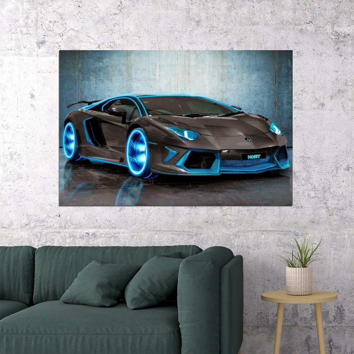 Lamborghini Car Poster Sports Supercar Wall Art - xonomax